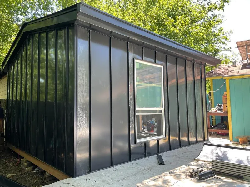 Black standing seam metal wall panels for Metal Roof Installation in Bethlehem